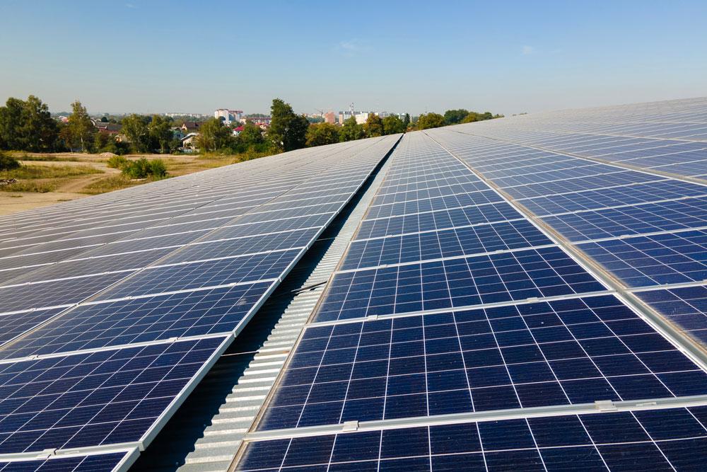 Roof solar panels
